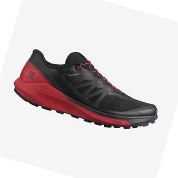 Salomon SENSE RIDE 4 Trail Futócipő Férfi Fekete Piros | HU 2133VRW